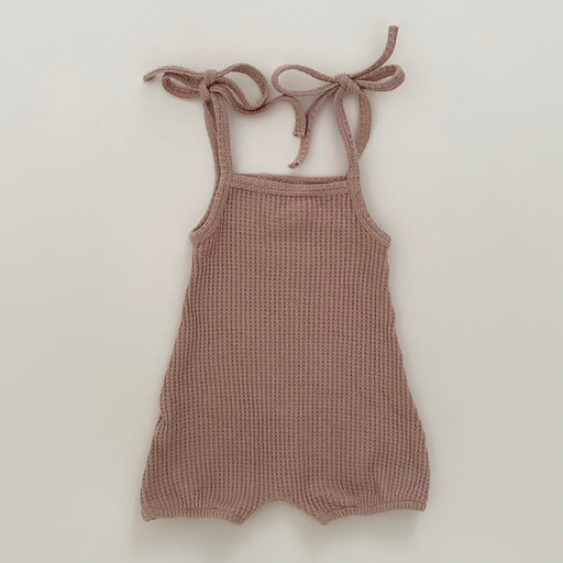 Winnie + Crew Josie Tie Romper in Pink