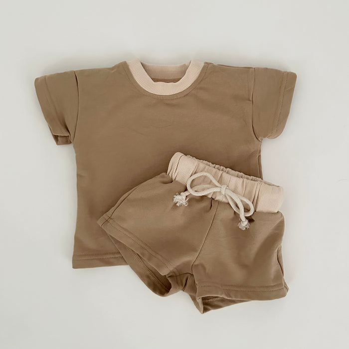 Winnie + Crew Fletcher Set in Camel