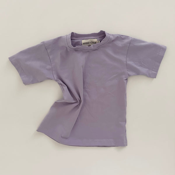 Winnie + Crew Lola T-Shirt Dress in Purple