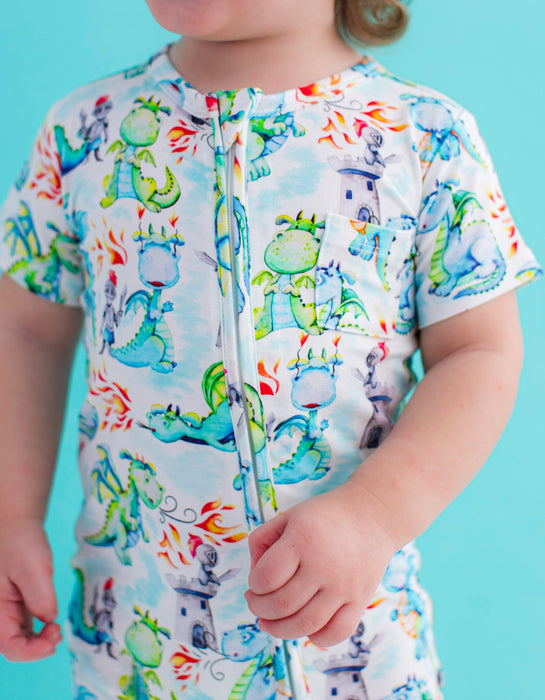 Birdie Bean atticus zip romper