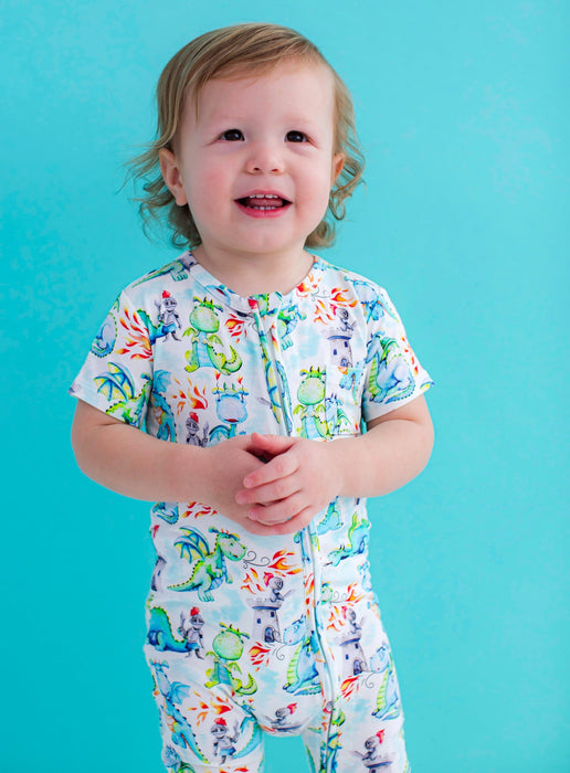 Birdie Bean atticus zip romper