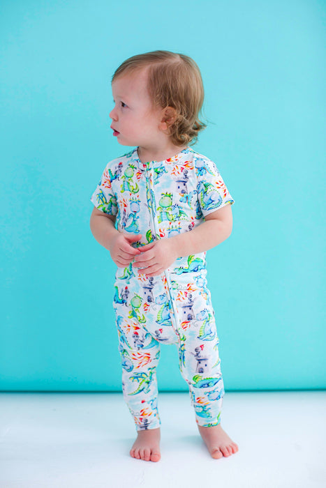 Birdie Bean atticus zip romper