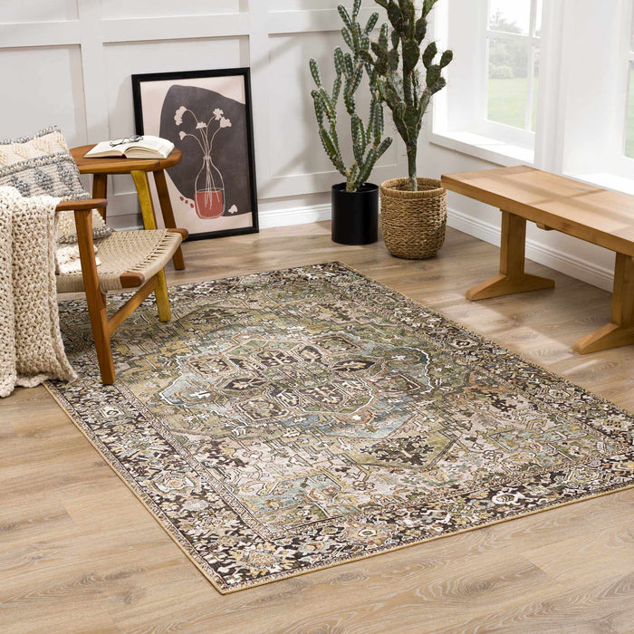 Hauteloom Neyland Sage Green Area Rug