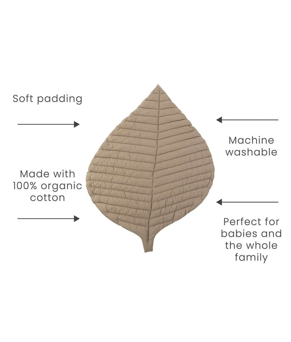 Toddlekind Leaf Organic Cotton Playmats | Tan