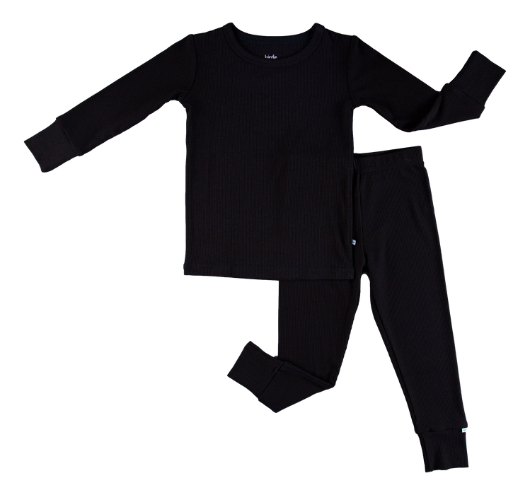 Birdie Bean jet ribbed 2-piece pajamas