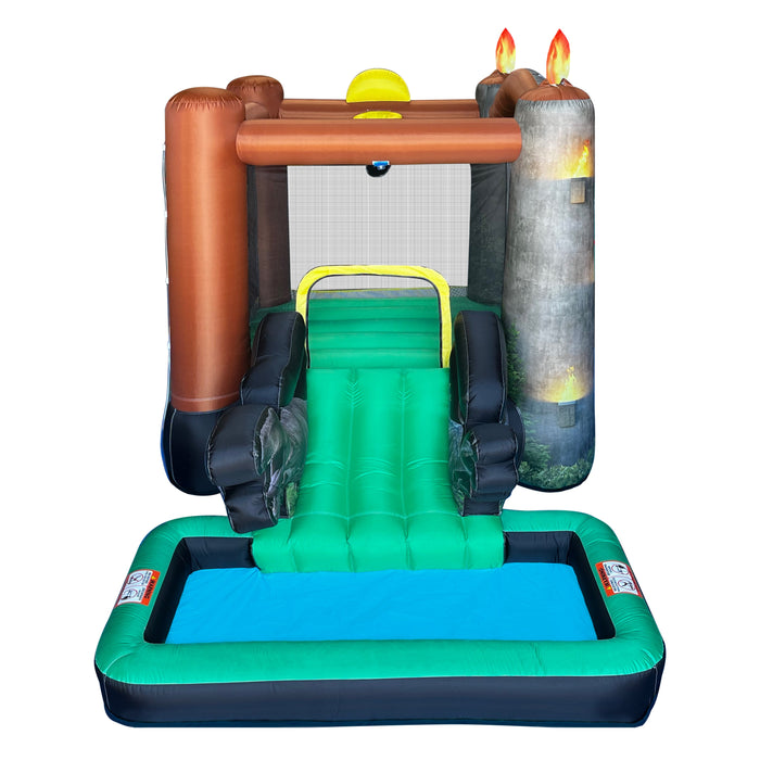 Funormous Jurassic World Bounce House Water Slide with Pool