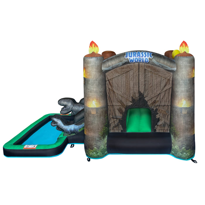 Funormous Jurassic World Bounce House Water Slide with Pool