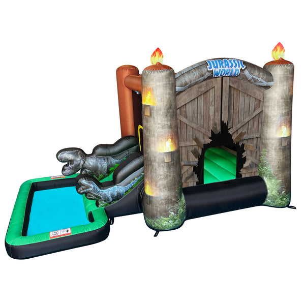 Funormous Jurassic World Bounce House Water Slide with Pool