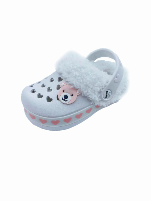 Koala Baby Baby Girls' Faux Fur Clogs Shoes