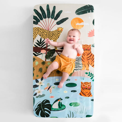 Rookie Humans In The Jungle Standard Size Crib Sheet