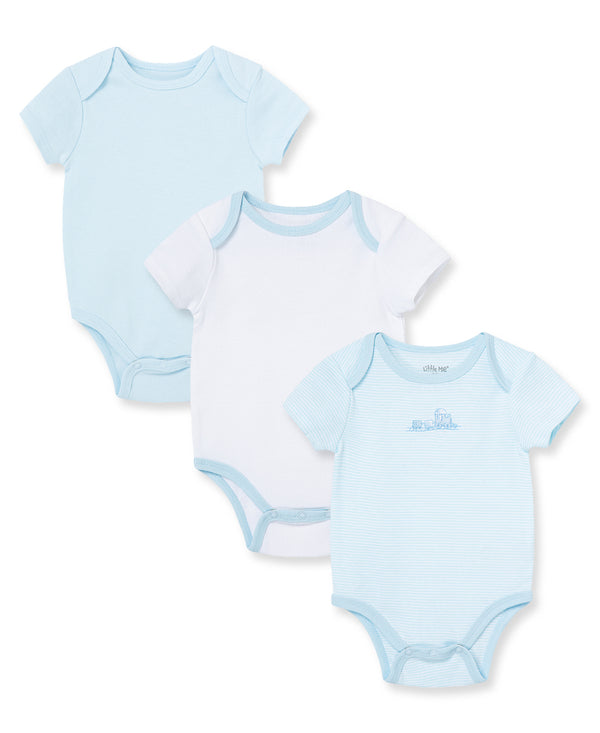 Little Me Train 3 Pack Bodysuits