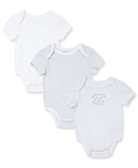 Little Me Welcome to the World 3 Pack Bodysuits