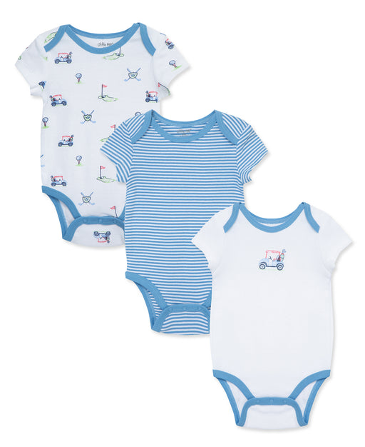 Little Me 3 Pack Golf Club Bodysuits