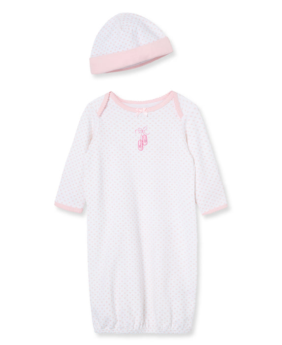 Little Me Prima Ballerina Gown with Hat in Pink