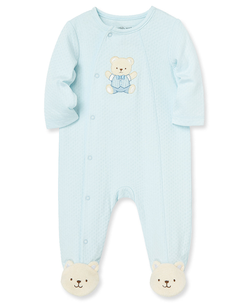 Little Me Cute Bear Footie in Omphalodes — buybuy Baby
