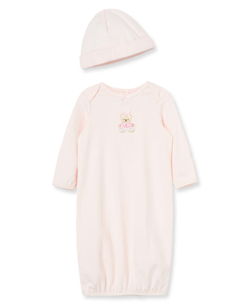 Little Me Sweet Bear Gown with Hat
