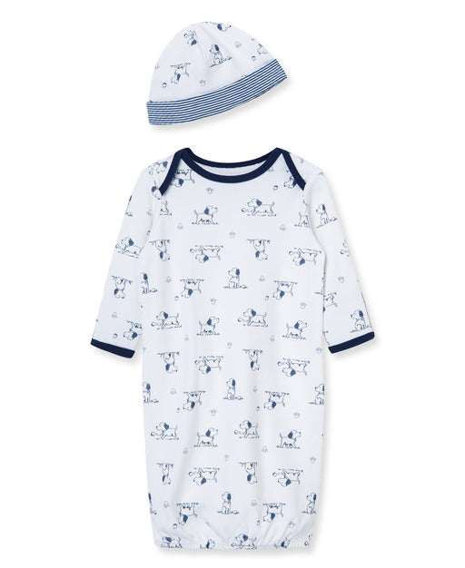 Little Me Pipplyu Toile Gown with Hat