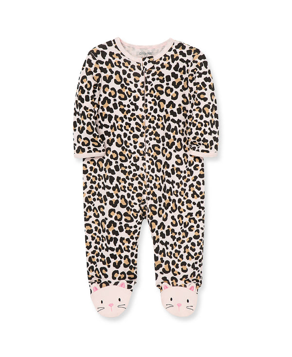 Little Me Leopard Footie