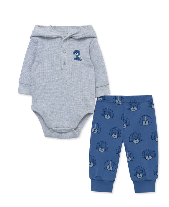 Little Me Puppy Bodysuit Pant Set