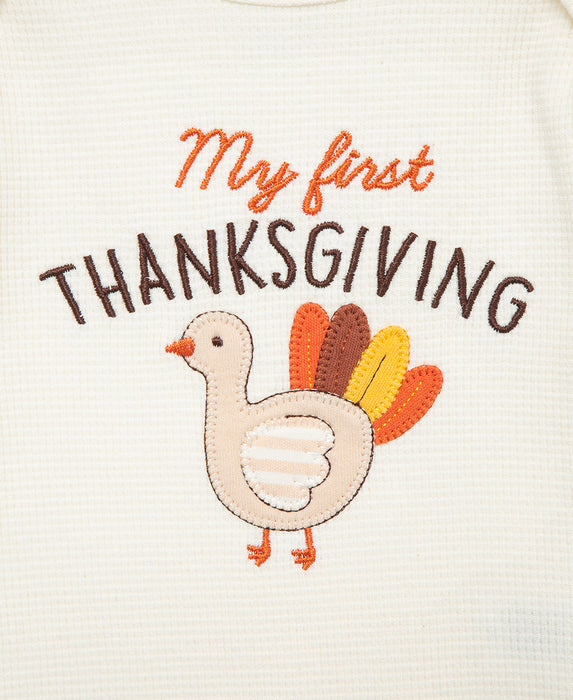 Little Me Turkey Bodysuit Set