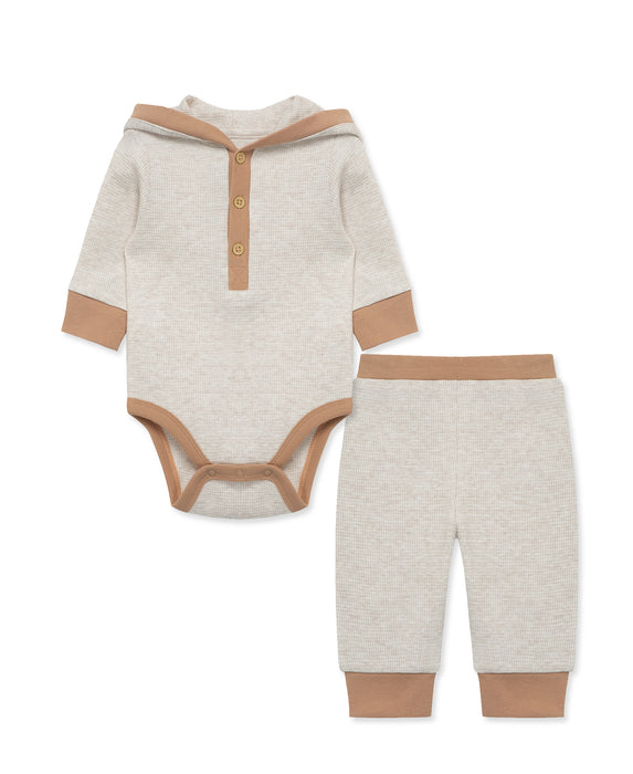 Simply Little Me Oatmeal Bodysuit Pant Set