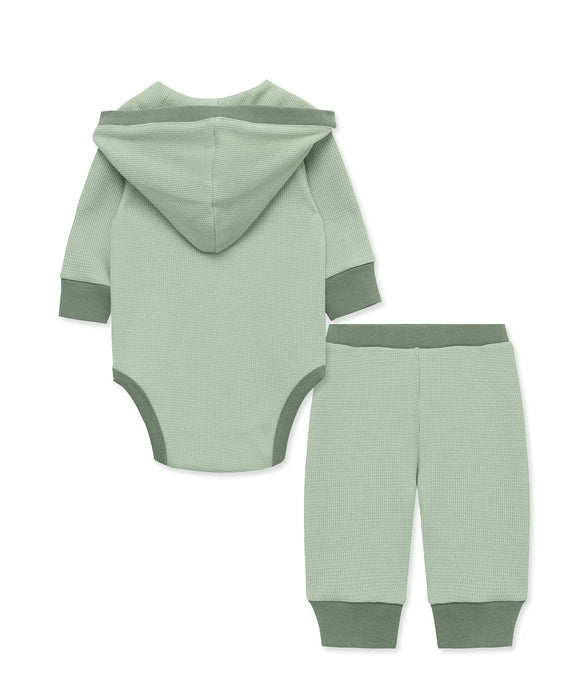 Simply Little Me Green Bodysuit Pant Set