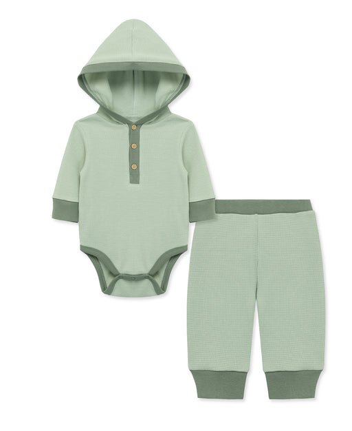 Simply Little Me Green Bodysuit Pant Set