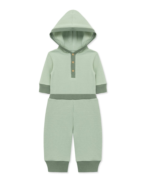 Simply Little Me Green Bodysuit Pant Set