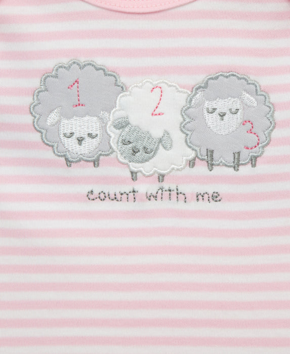 Little Me Cute Sheep Footed Pant Set with Hat