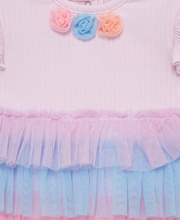 Little Me Colorful Tutu Dress with Headband