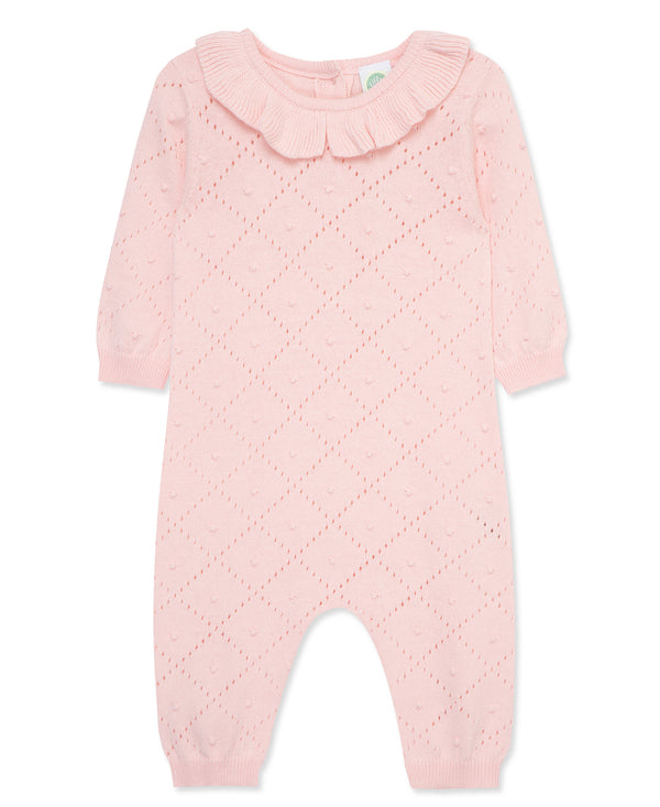 Little Me Pink Diamond Sweater Coverall