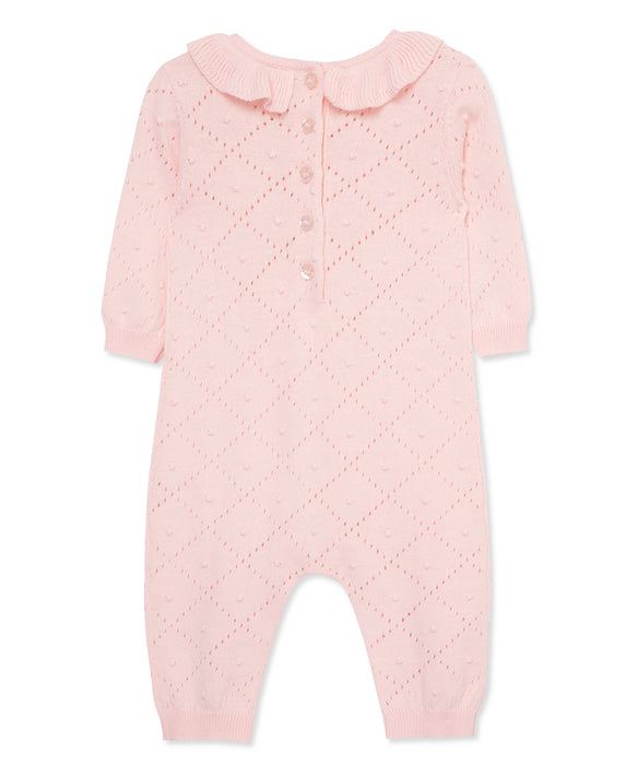 Little Me Pink Diamond Sweater Coverall