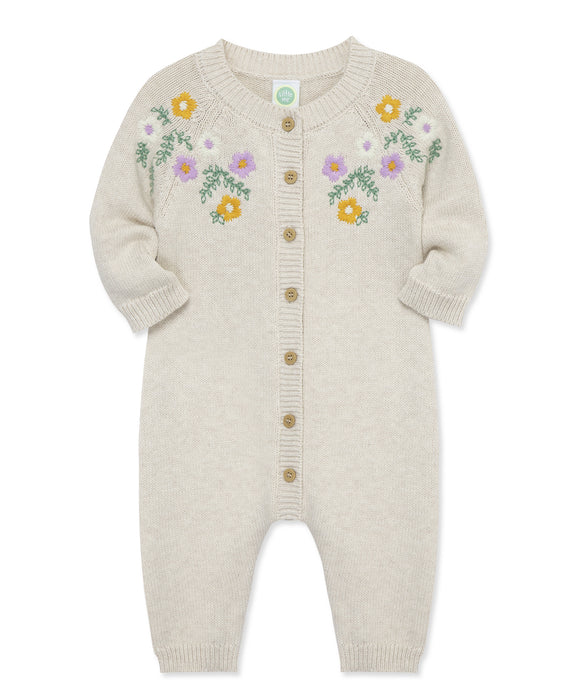 Little Me Garland Sweater Coverall