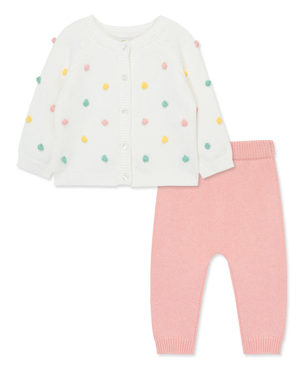 Little Me Dots Sweater Set