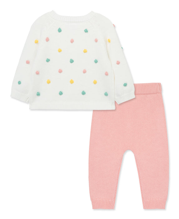 Little Me Dots Sweater Set