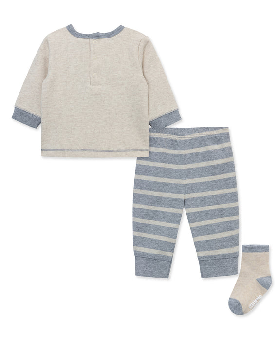 Little Me Campsite Jogger Set with Socks