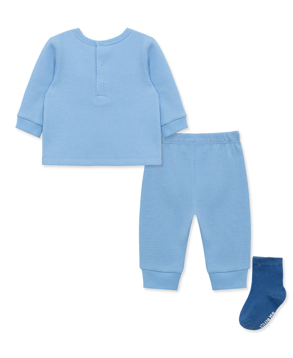 Simply Little Me Blue Bear Jogger Set with Socks