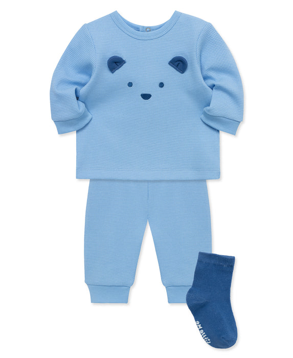 Simply Little Me Blue Bear Jogger Set with Socks