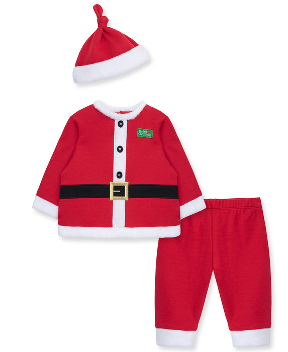 Little Me Santa Suit Set with Hat