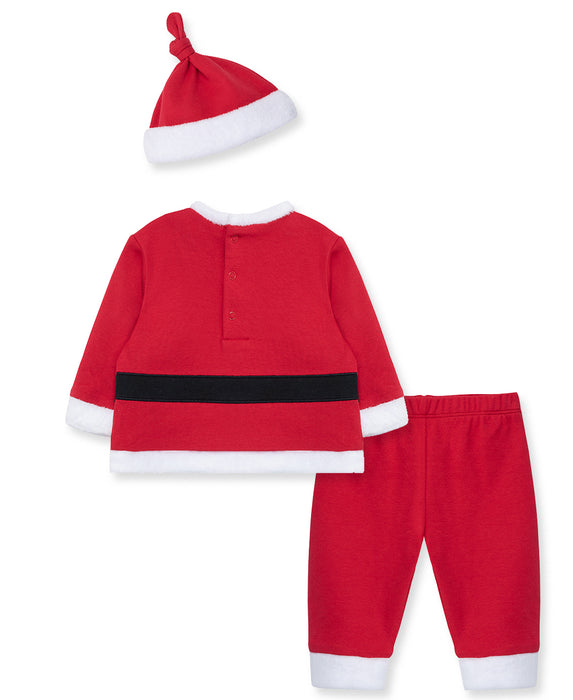 Little Me Santa Suit Set with Hat