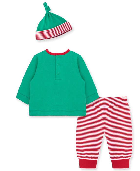 Little Me Elf Jogger Set with Hat