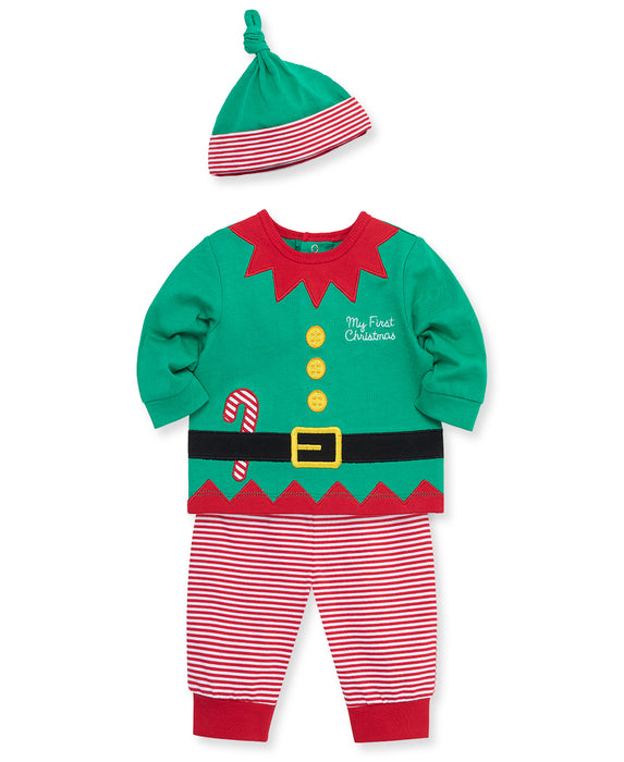 Little Me Elf Jogger Set with Hat