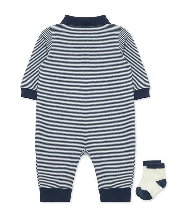 Little Me Football Coverall Socks