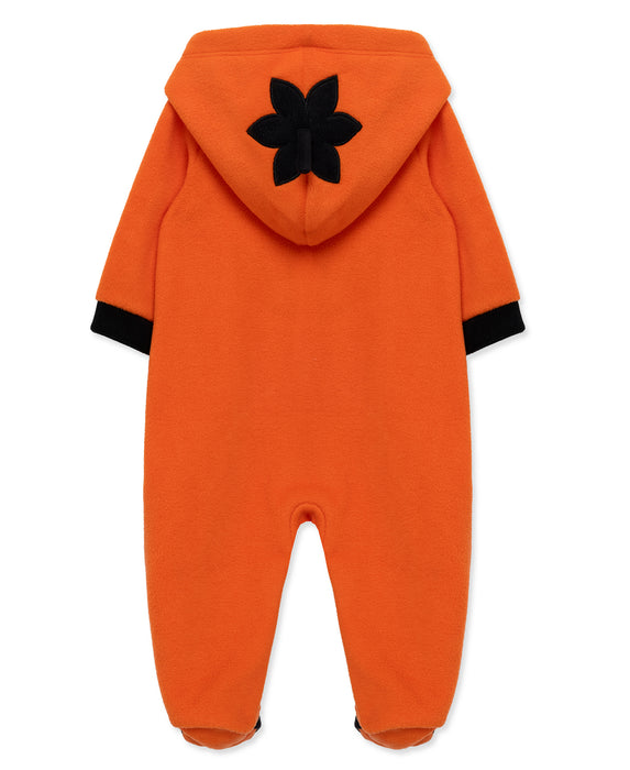 Little Me Pumpkin Fleece Footie