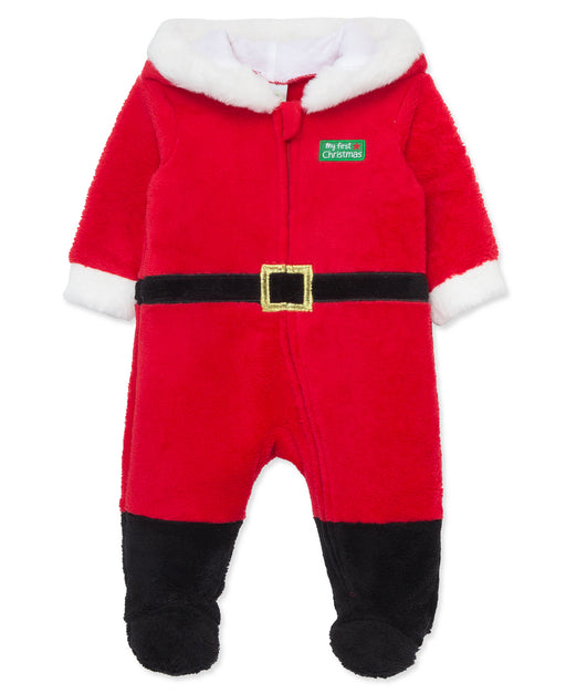 Little Me Santa Minky Footie