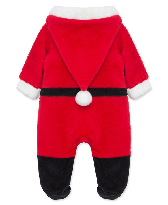 Little Me Santa Minky Footie