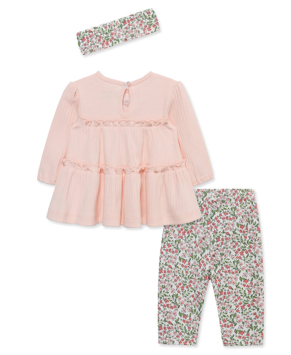 Little Me Sweet Floral Tunic Set with Headband