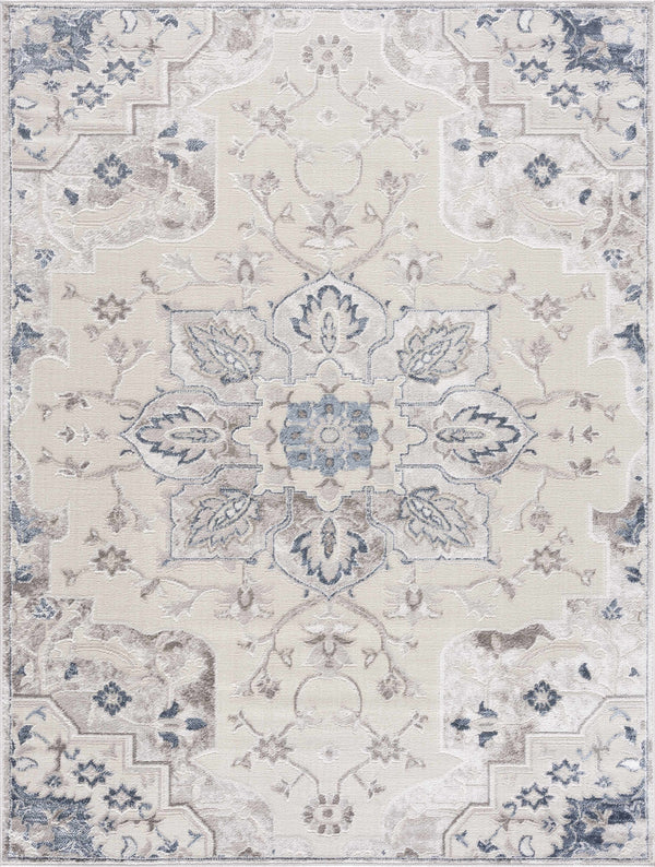 Hauteloom Calum Blue & Gray Area Rug