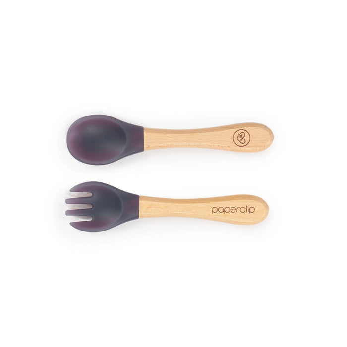 Paperclip Color Changing Spork & Spoon Set