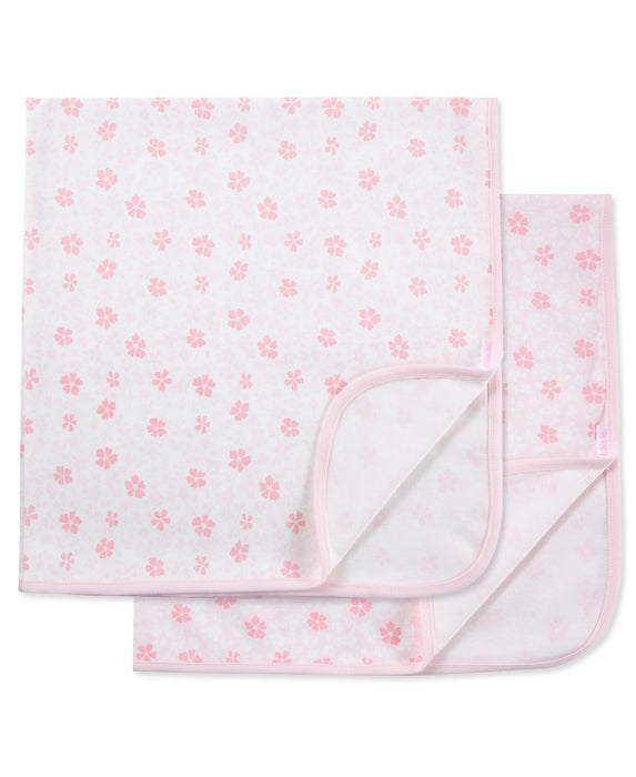 Little Me Petals 2 Pack Receiving Blankets